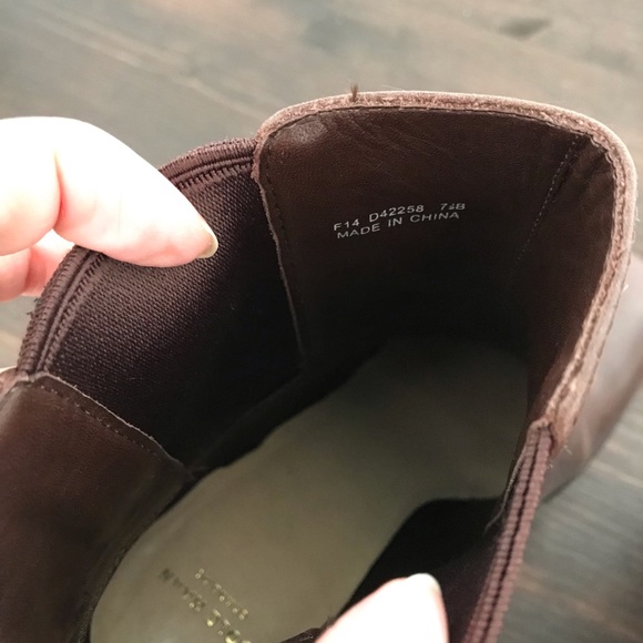[Cole Haan] Brown Heeled Ankle Boot Booties - Picture 5 of 8
